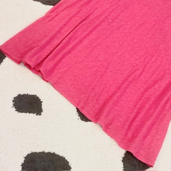 NWT $80 Mod O Doc Womens Small Pink Slub Jersey 3/4 Sleeve Tunic Flowy Tee Top - Picture 7 of 13